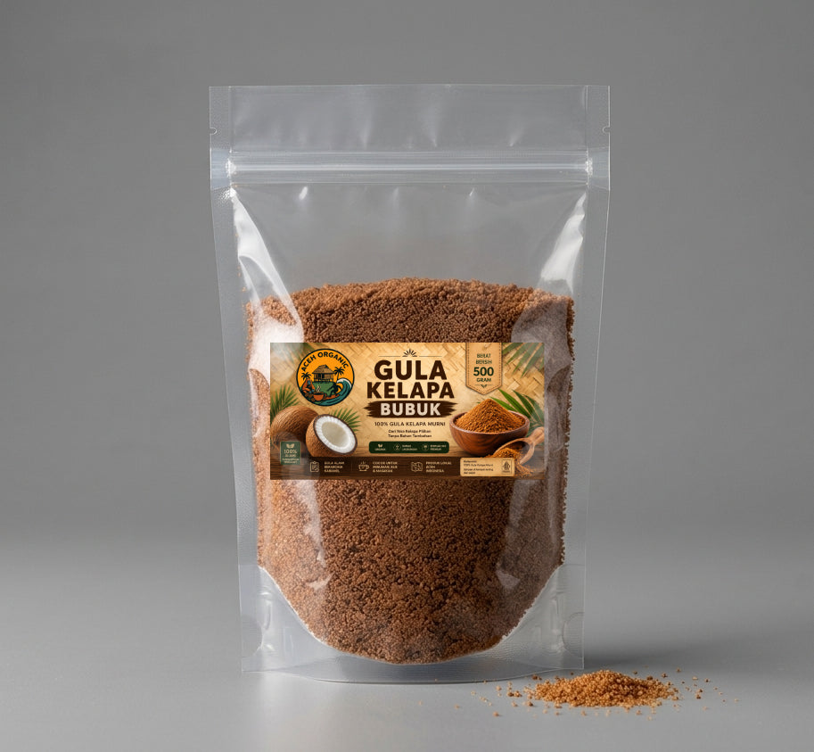 Gula Kelapa Bubuk Aceh Organic 500gr